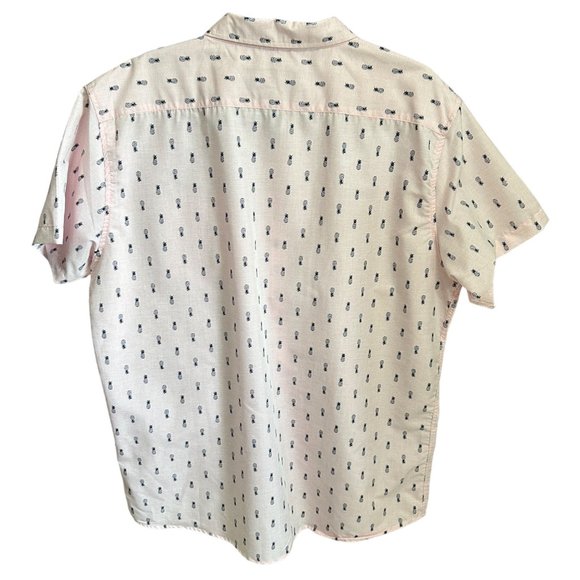 Molokai Surf Co. NWT men’s size XXL pink pineapple print button front shirt - Picture 6 of 11